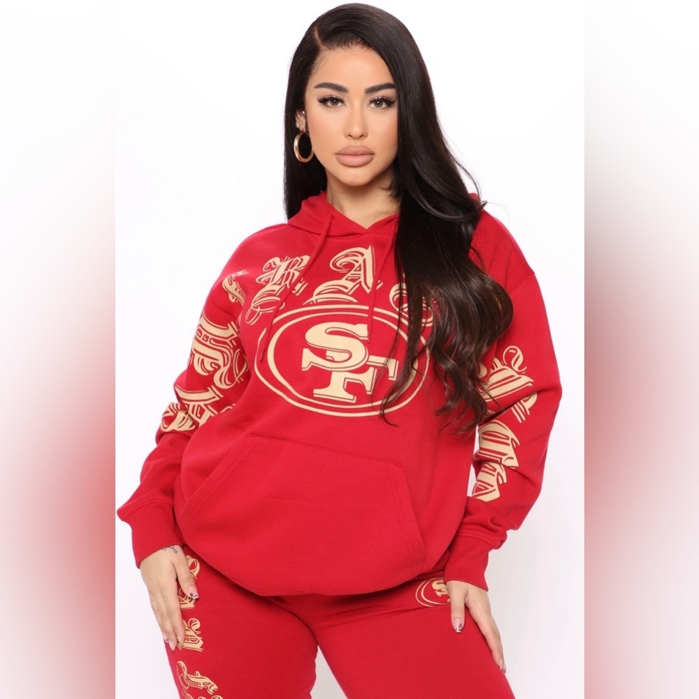 New San Francisco 49ers red hoodie